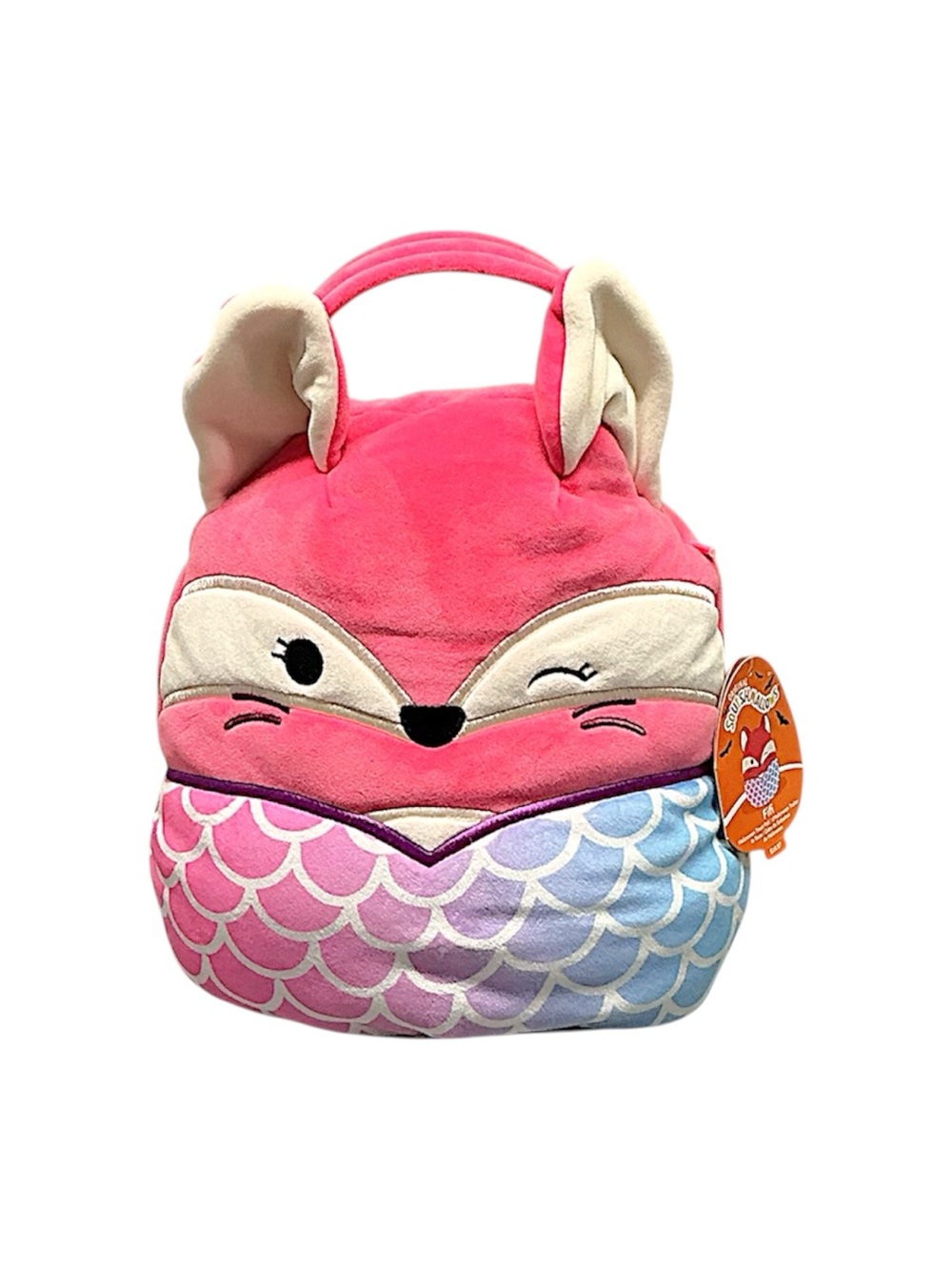 Squishmallows Fox Mermaid Bag 12”